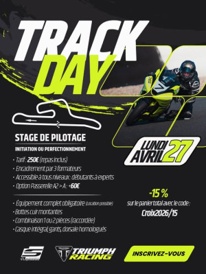 Track Day sur le circuit de Croix-en-Ternois avec Triumph Lille